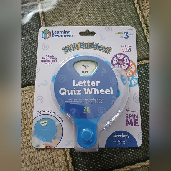 Blue Letter Quiz Wheel - Picture 1 of 2